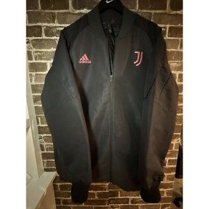 Official Adidas Juventus Carbon Storm Travel Rain Jacket XL Sponsors From Italy